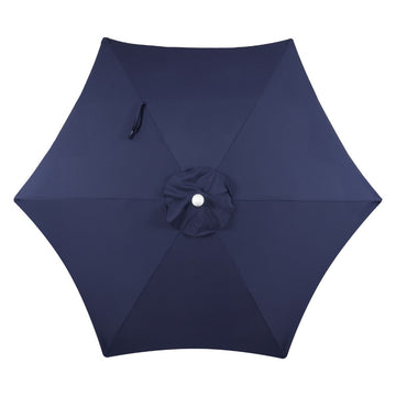 Collins 9 ft. Classic Cottage Tassel Market Patio Umbrella